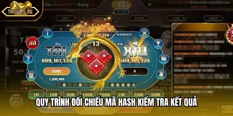 Quy trình đối chiếu mã Hash kiểm tra kết quả