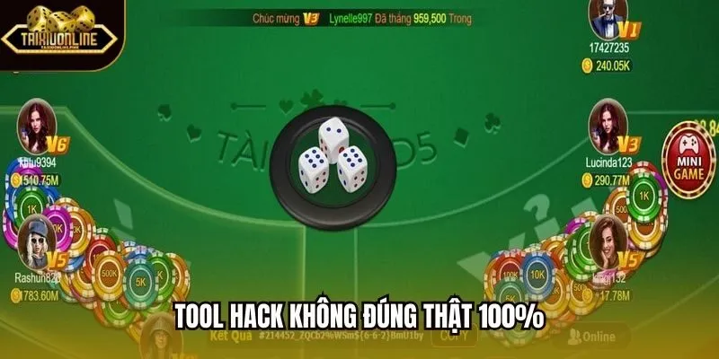 Tool hack không đúng thật 100%